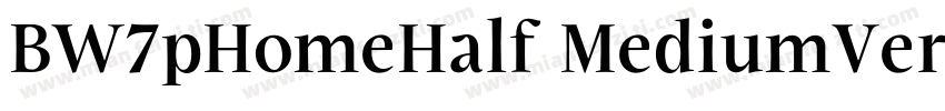 BW7pHomeHalf MediumVersion字体转换